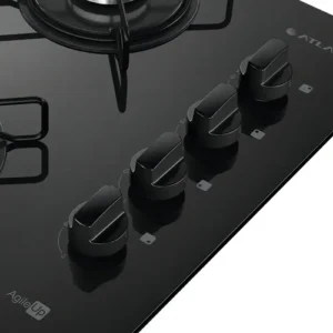 Cooktop 4 Bocas Atlas Agile Up Mesa Vidro Mega Chama Bivolt - Imagem 3
