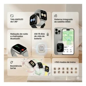 Relógio Smartwatch Redmi Watch 5 Active Caixa Preto - Imagem 6