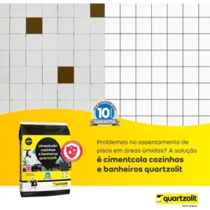 Argamassa Para Cerâmicas Quartzolit Cimentcola 20kg - Imagem 3