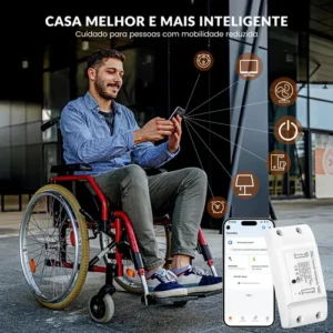 Forestory Interruptor Inteligente Wifi Relé Wi-fi Automação Residencial Alexa Google 16a Alexa Tuya Smart Life Google Assistant Automação Residencial Relé Wi-fi Branco 100-240v - Imagem 11