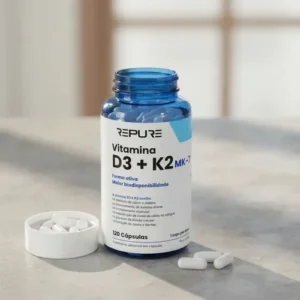 Vitamina D3 K2 Mk7 (2000ui + 149mcg) Premium 120 Cáps Repure Sem Sabor - Imagem 9