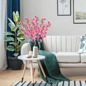 Kit 10 Flor Artificial Cerejeira Galhos Decoraçã Par Quartos - Imagem 8