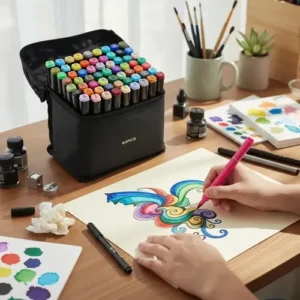 Kit Canetinhas 80 Cores Bobbie Goods Ponta Dupla Colorir - Imagem 7