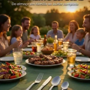 Faqueiro Jogo De Talheres 48 Peças De Aço Inox Buffet Talher - Imagem 6