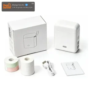 Impressora Termica Mini Etiqueta Portatil Bluetooth +5 Rolo - Imagem 1