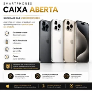 Apple Iphone 15 Pro Max 512gb Original 5g Garantia + Brindes (Novo com caixa aberta) - Imagem 2