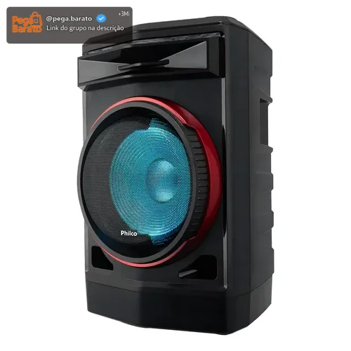 Caixa De Som Acústica Philco Pcx7100 Flash Lights Bass 750w Cor Preto