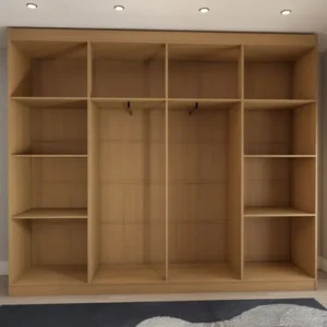 Guarda-roupa Casal Ela E Ele 8 Portas 8 Prateleiras Cor Bege - Imagem 4