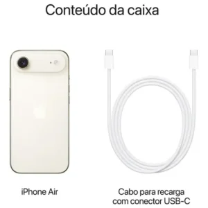 iPhone Air 512 GB - Dourado-claro - somente eSIM (Novo com caixa aberta) - Imagem 9