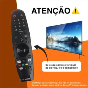 Controle Remoto Para Smart Tv LG An-mr19ba Thinq Ai Magic An-mr21ga 4k Audiogeek Comando De Voz E Mouse Com Controle Por Movimento Oled Qled Enveloz Com Pilhas - Imagem 7