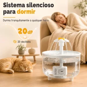Bebedouro Automático Fonte Água Para Gatos E Cães Com Filtro - Imagem 4