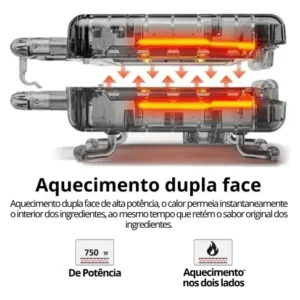Maquina De Crepe Crepeira Crepera Hotdog Linguiça Queijo 110 - Imagem 4