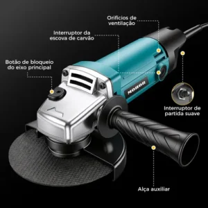 Esmerilhadeira Lixadeira 220v Angular 115mm 11000rpm - Imagem 8