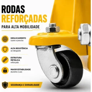 Macaco Hidraulico Jacare 2 Toneladas Jacarezinho Com Maleta - Imagem 5