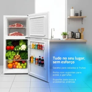Geladeira Refrigerador Hq 140l Duplex Defrost Hq-140rdf Branco - Imagem 5