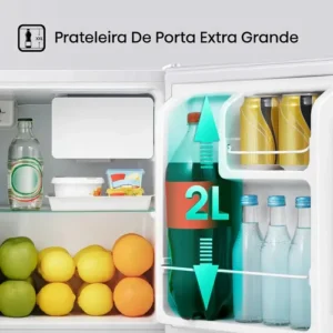 Frigobar Hisense Branco 45L com porta reversível RR58 110V - Imagem 10