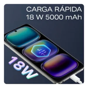 Smartphone Infinix Hot 50i 4GB RAM 256GB 4G Câmera Dupla 48MP Selfie 8MP 5000mAh 6,7” 120Hz Preto Obsidiana - Imagem 3