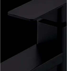 Torneira Para Banheiro Monocomando Preto Fosco Água Fria Instalação Em Bancada Compatível Com Cuba De Apoio Em ABS Resistente Design Moderno Alta Durabilidade E Fácil Limpeza FC-138 Via Flix - Imagem 2