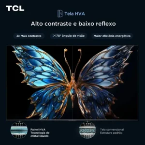 TCL, Smart TV 75" T6C, 4K QLED, Tela HVA, HDR10+ e Google TV - Imagem 6