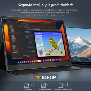 Monitor Portátil 15.6 Ips Full Hd Usb-c Hdmi Segunda Tela - Imagem 7