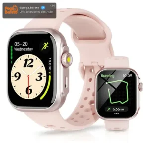 Relógio Smartwatch Bettdow Fb041 47 mm Esportivo Alexa E Gps 1.85 Cor Rosa - Imagem 1