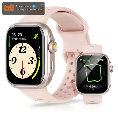 Relógio Smartwatch Bettdow Fb041 47 mm Esportivo Alexa E Gps 1.85 Cor Rosa