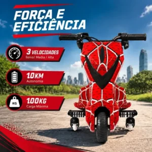 Patinete Elétrico Infantil 6.5 Bluetooth Led 350w Até 120kg - Imagem 5