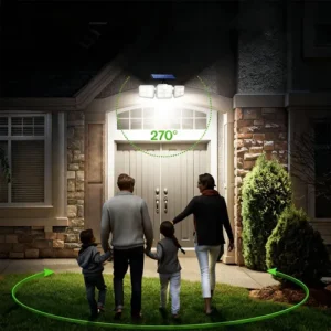 Led 3 Luminária Solar Com Sensor De Movimento Lâmpadas 122 - Imagem 6