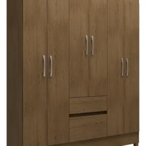 Guarda-roupa Casal New Brusque 6 Portas 2 Gavetas Bartira - Avel - Imagem 4