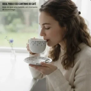Conjunto 12 Peças Xícaras 150ml Com Pires Para Café E Chá - Imagem 3