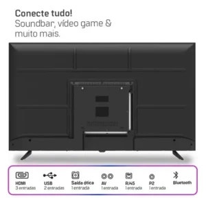 Smart Tv Hq 40 Full Hd Android 12 Design Slim Hqs40nkhm - Imagem 4