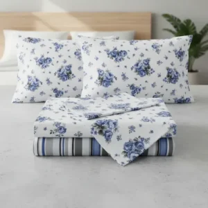 Jogo Lençol Casal 3 Peças Elástico Cama Box Percal 400 Fios - Imagem 12