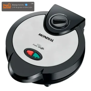 Máquina De Waffles Antiaderente Mondial Pratic Gw01 1200w - Imagem 1
