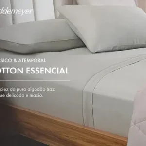 Jogo De Cama Queen Buddemeyer Cotton Essential Cor Bege - Imagem 5