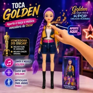 Kit 3 Bonecas Guerreiras Do K-pop Articuladas Musical Rumi - Imagem 4