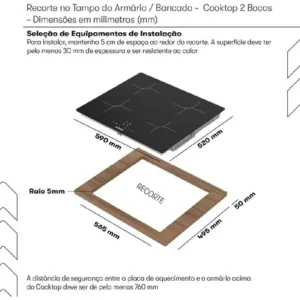 Cooktop de Indução Itatiaia Master 4Q 220V - Preto - Imagem 5