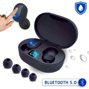 Hivi Fone De Ouvido Bluetooth 5.0 Par Sem Fio Duplo Cor Preto - Imagem 2
