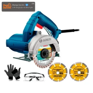 Serra Mármore Profissional Bosch 220v + Discos E Kit Epi - Imagem 1