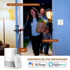 Forestory Interruptor Inteligente Wifi Relé Wi-fi Automação Residencial Alexa Google 16a Alexa Tuya Smart Life Google Assistant Automação Residencial Relé Wi-fi Branco 100-240v - Imagem 7