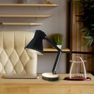 Luminaria Articulada Mesa Abajur Escritório Estudo Quarto Cor da estrutura Preto Marx Greg 3D - Imagem 8