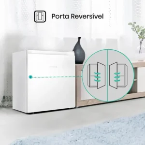 Frigobar Hisense Branco 45L com porta reversível RR58 110V - Imagem 5