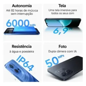 Smartphone 15c 128gb 8ram Global Com Nf + Brinde Top 1 (Novo com caixa aberta) - Imagem 6