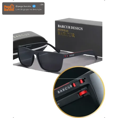 Óculos De Sol Masculino Polarizado Proteção Uv400 Original