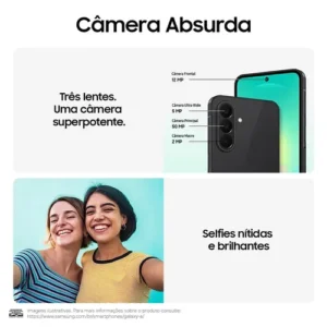 Celular Galaxy A27 Preto 5g 256gb, Câmera Tripla De 50mp, Processador Snapdragon 6 Gen 3, Feito Para Durar - Imagem 4
