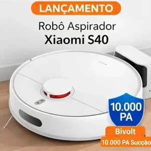 Robô Aspirador Xiaomi S40 10000pa Ultra Potente Bivolt Branc Branco - Imagem 8