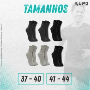 6 Pares Meias Lupo Sport Cano Médio Alto Academia Original - Imagem 8