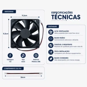 Kit Pastilha Placa Peltier, Cooler E Pasta Térmica Universal - Imagem 6