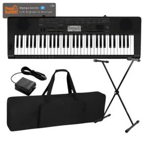 Kit Teclado Musical Casio Profissional Ctk3500 + Acessórios - Imagem 1