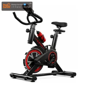 Bicicleta Spinning Ergométrica U Star Semi Profissional Bike Preto - Imagem 1
