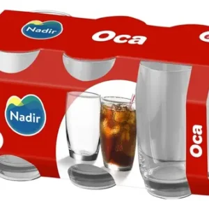 Jogo Kit Copo Vidro Oca 300ml Com 6 Peças Nadir - Agua Suco - Imagem 5